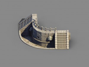 river yang city - pawn shop pool refinement Modello 3D