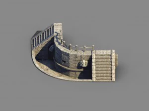 river yang city - pawn shop pool refinement 3D Model
