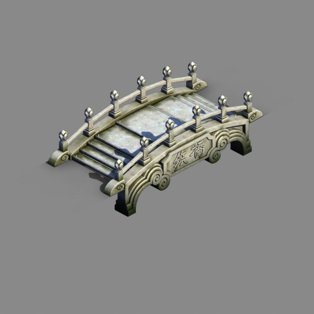 river yang city - bridge -01 3D 모델 .c4d .max .obj .3ds .fbx .stl .blend