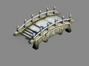 river yang city - bridge -01 Modelo 3D