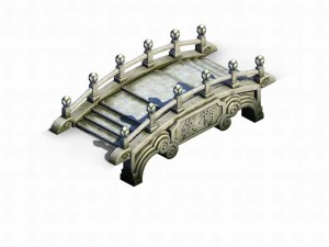 river yang city - bridge -01 3D Model