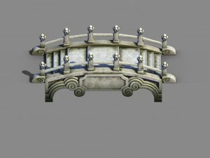 river yang city - bridge -01 3D Model
