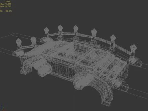 river yang city - bridge -01 3D Model