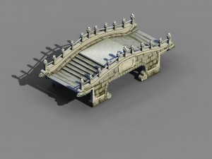 river yangcheng - bridge -04 3D Model