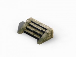 blacksmith shop - stone ladder 01 3D 模型