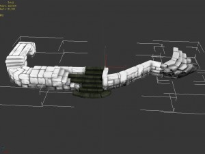 blacksmith shop - stone ladder 02 3D Model
