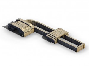 blacksmith shop - stone ladder 03 Modèle 3D
