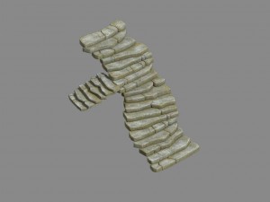 outskirts - ling environment - stone staircase Modelo 3D