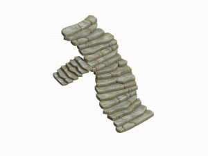 outskirts - ling environment - stone staircase 3D-Modell