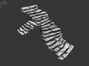 outskirts - ling environment - stone staircase 3D-Modell