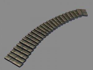 heyang suburbs - stairs - stone staircase 02 Modèle 3D