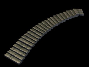 heyang suburbs - stairs - stone staircase 02 3D Model