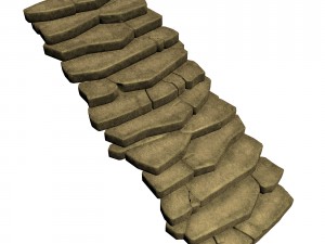 heyang suburbs - stairs - stone ladder 01 3D-Modell