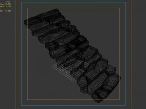 heyang suburbs - stairs - stone ladder 01 3D-Modell