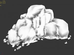 heyang outskirts - tu shan stone 02 3D Model