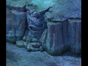 heihe gebied gebroken reli&euml;f 01 kleur 3D Model