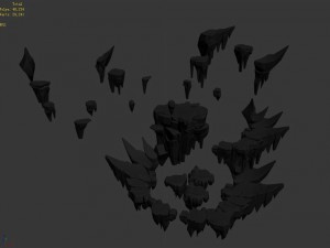 fox mountain secret cave - stone 01 Modello 3D