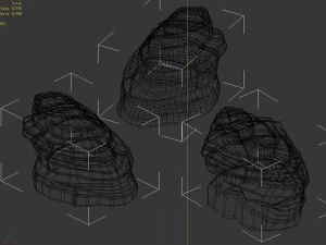 desert - mountain - wind stone 02 3D Model