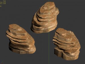 desert - mountain - wind stone 02 3D मॉडल