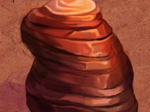 desert - mountain - wind stone 03 Modelo 3D