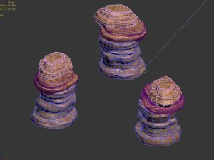 desert - mountain - wind stone 04 3D Model
