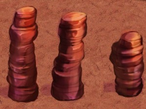 desert - mountain - wind stone 06 Modelo 3D
