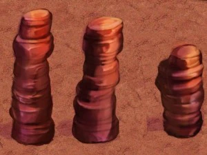 desert - mountain - wind stone 06 3D Model