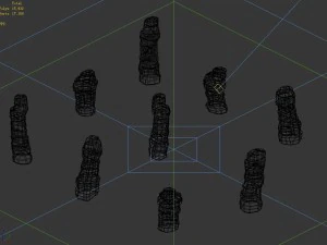 desert - mountain - wind stone 06 3D Model