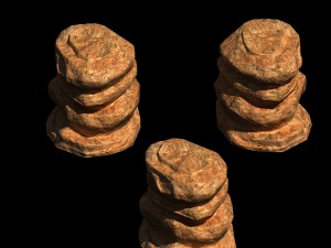 desert - mountain - wind stone 07 3D मॉडल