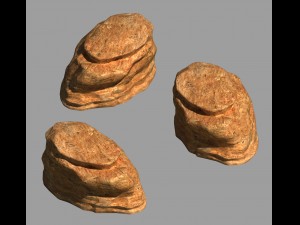 desert - mountain - wind stone 08 3D मॉडल