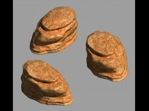 пустыня &ndash; гора &ndash; камень ветра 08 3D Модель