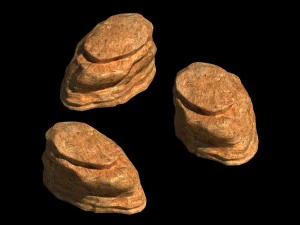 desert - mountain - wind stone 08 3D Model