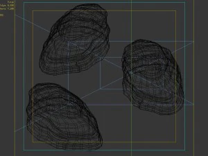 desert - mountain - wind stone 08 3D Model
