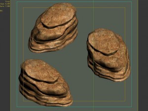desert - mountain - wind stone 08 3D Модель