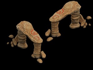 desert - mountain - wind stone 09 Model 3D