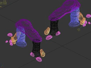 desert - mountain - wind stone 09 3D Model