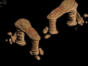 desert - mountain - wind stone 09 Model 3D