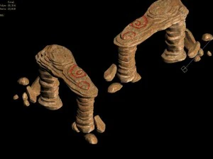 desert - mountain - wind stone 09 3D Model