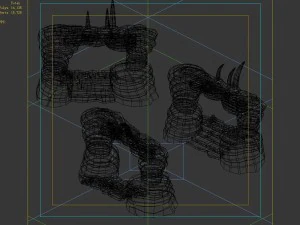 desert - mountain - wind stone 12 3D Model