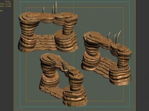 desert - mountain - wind stone 12 Modèle 3D
