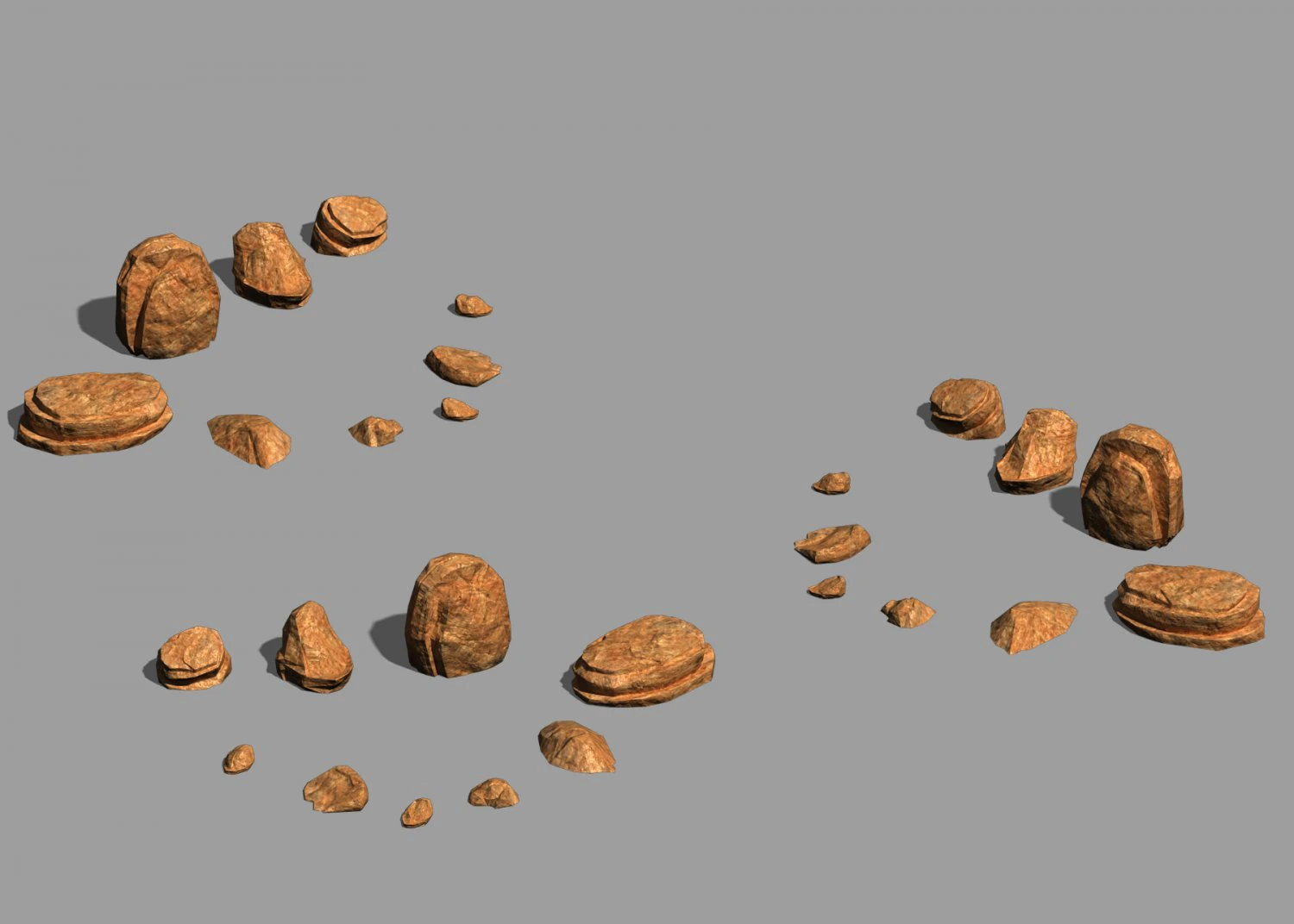 desert - mountain - wind stone 13 3D Model .c4d .max .obj .3ds .fbx .stl .blend 