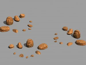 &ccedil;&ouml;l - dağ - r&uuml;zgar taşı 13 3D Model