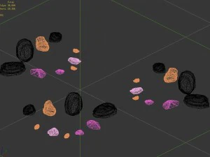 desert - mountain - wind stone 13 3D Model