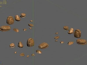 desert - mountain - wind stone 13 3D Model