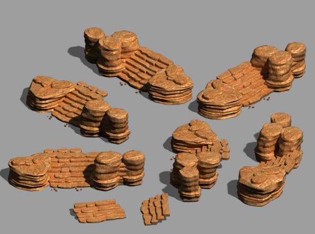 desert - mountain - wind stone 14 3D 모델 .c4d .max .obj .3ds .fbx .stl .blend 