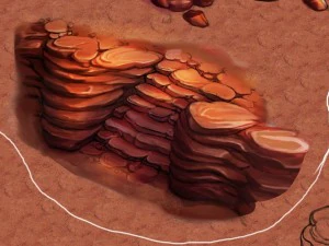 desert - mountain - wind stone 14 3D Model