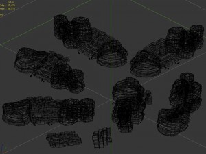 desert - mountain - wind stone 14 3D 모델
