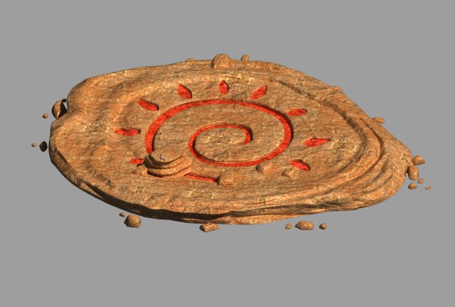 desert - mountain - wind stone 15 3D Модель .c4d .max .obj .3ds .fbx .stl .blend 