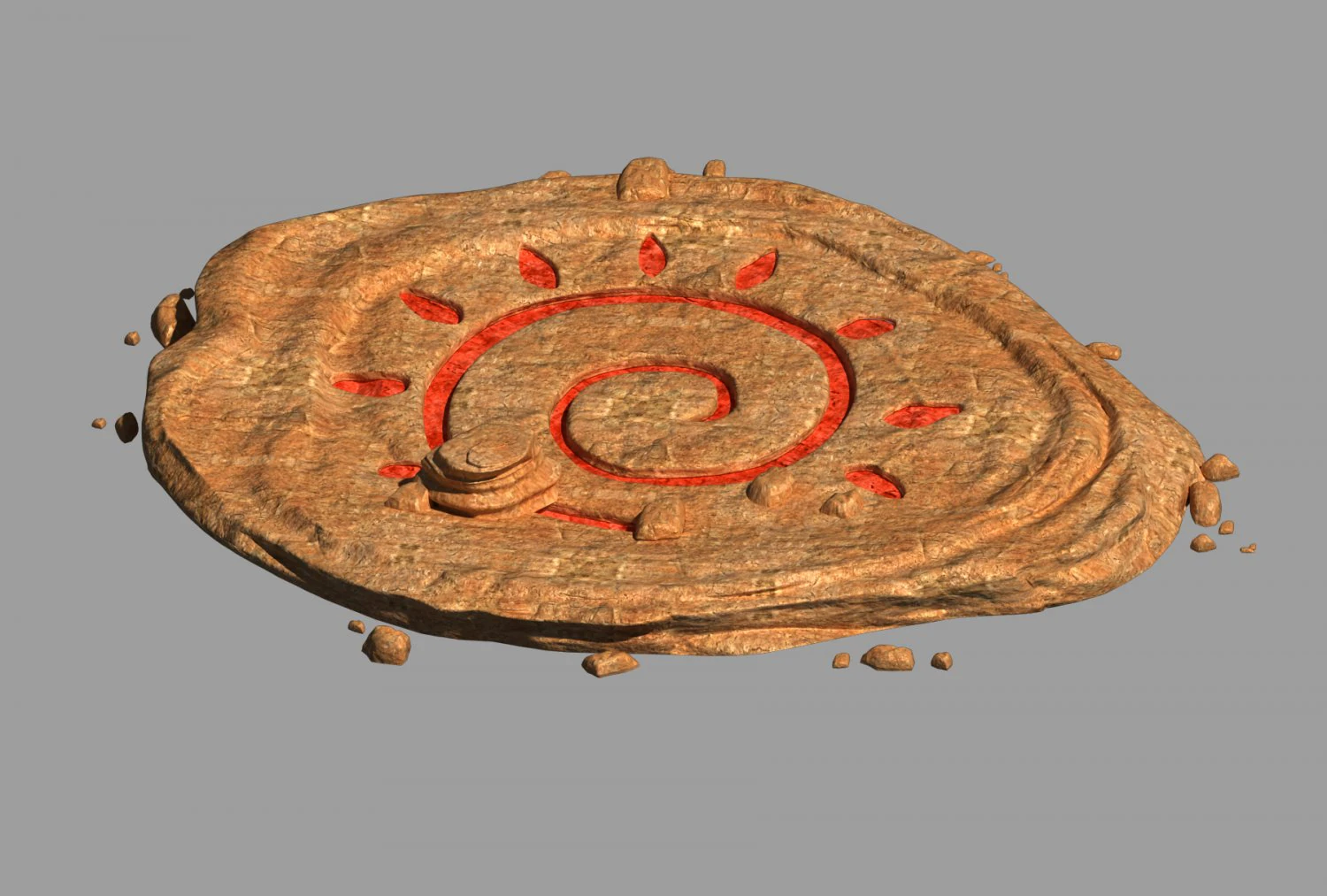 desert - mountain - wind stone 15 3D Model .c4d .max .obj .3ds .fbx .stl .blend 