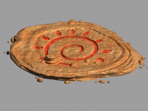 desert - mountain - wind stone 15 3D Model